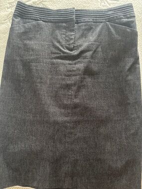 Dark denim pencil skirt
